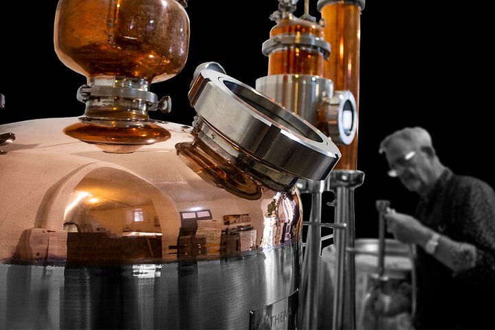 Gibraltar gin distillery: A vibrant distillery in Gibraltar crafting exquisite gin.